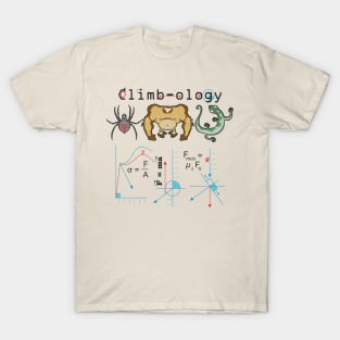 Climb-ology climbing science and physics T-Shirt